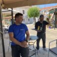 Alexandros Drivas enjoying a quiet coffee break